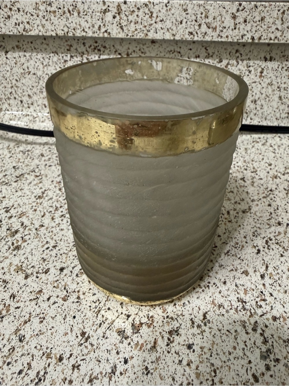 West Elm Glass Candle Holder Vase